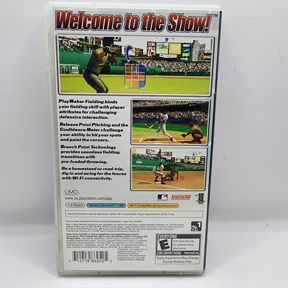 PSP Lot - MLB 06: The Show, MLB 2005 Sony PlayStation -w Manuals - Picture 7 of 7